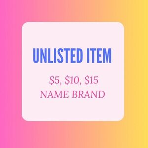 UNLISTED ITEM